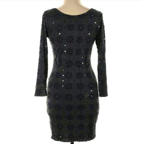 Free People Embroidered Sequin Bodycon Dress - Picture 1 of 8